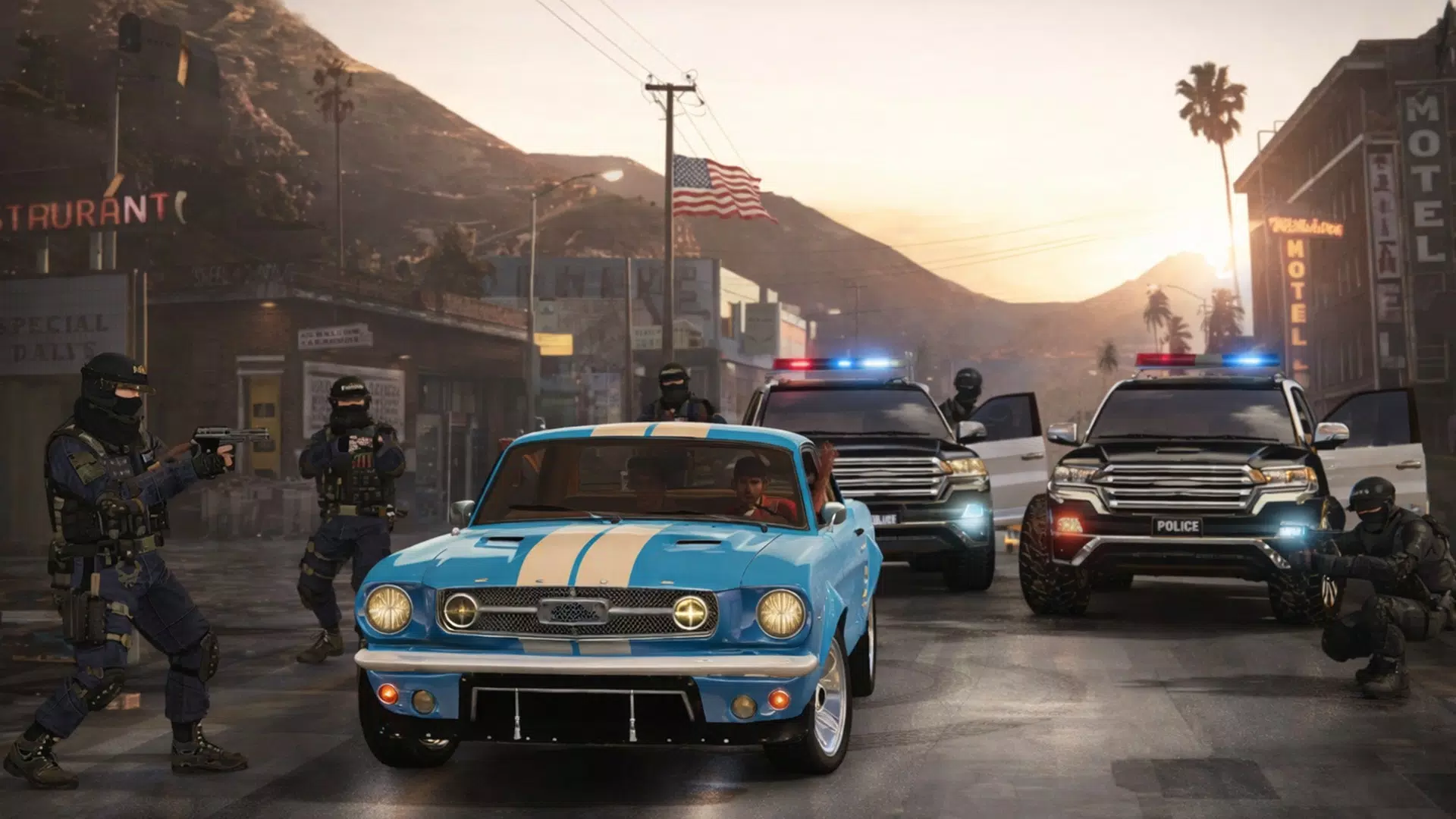 US Police Car Escape Chase Screenshot2