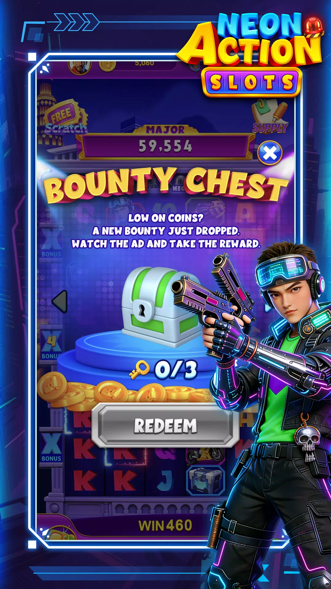 Neon Action Slots Screenshot4