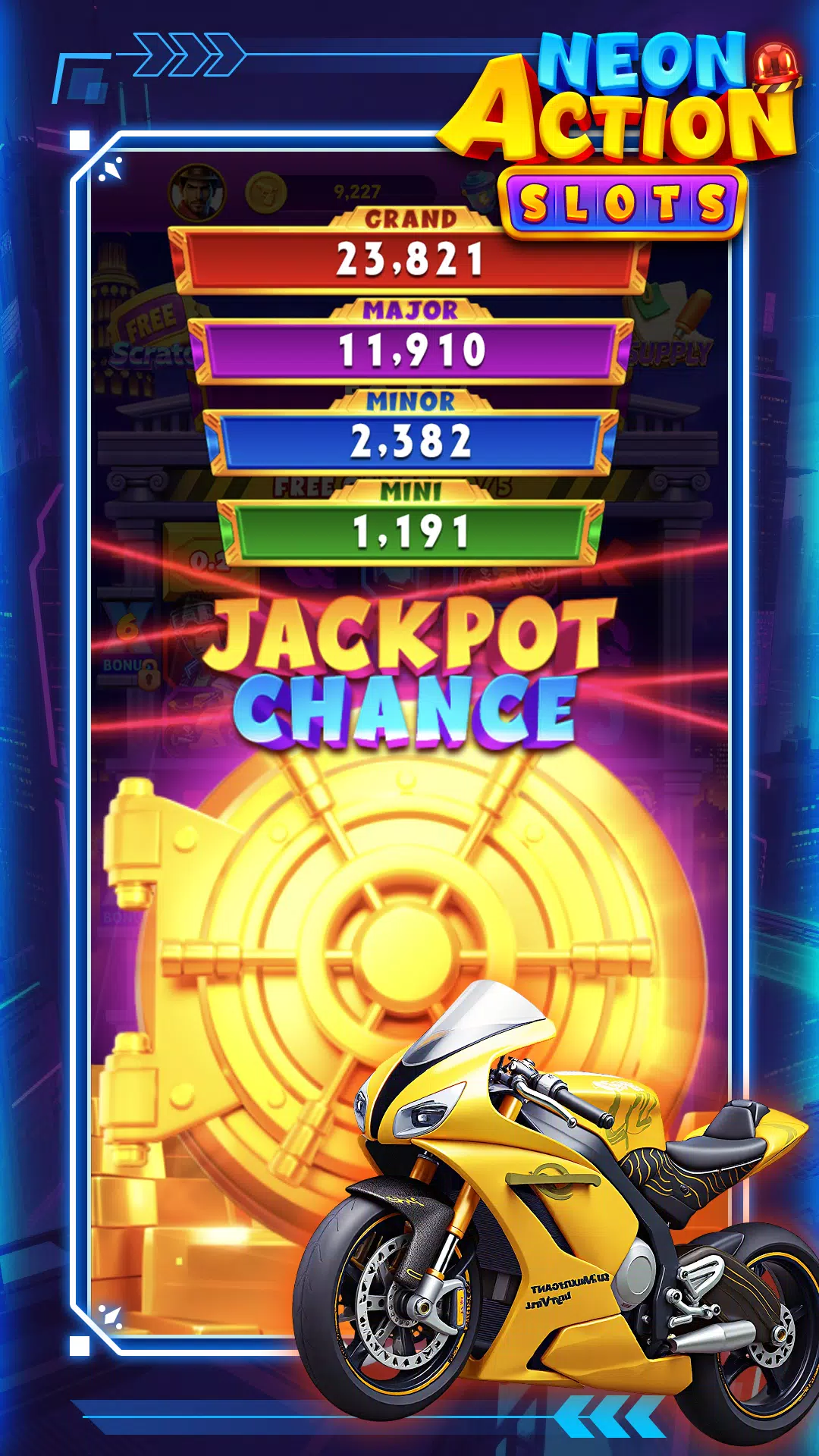 Neon Action Slots Screenshot3
