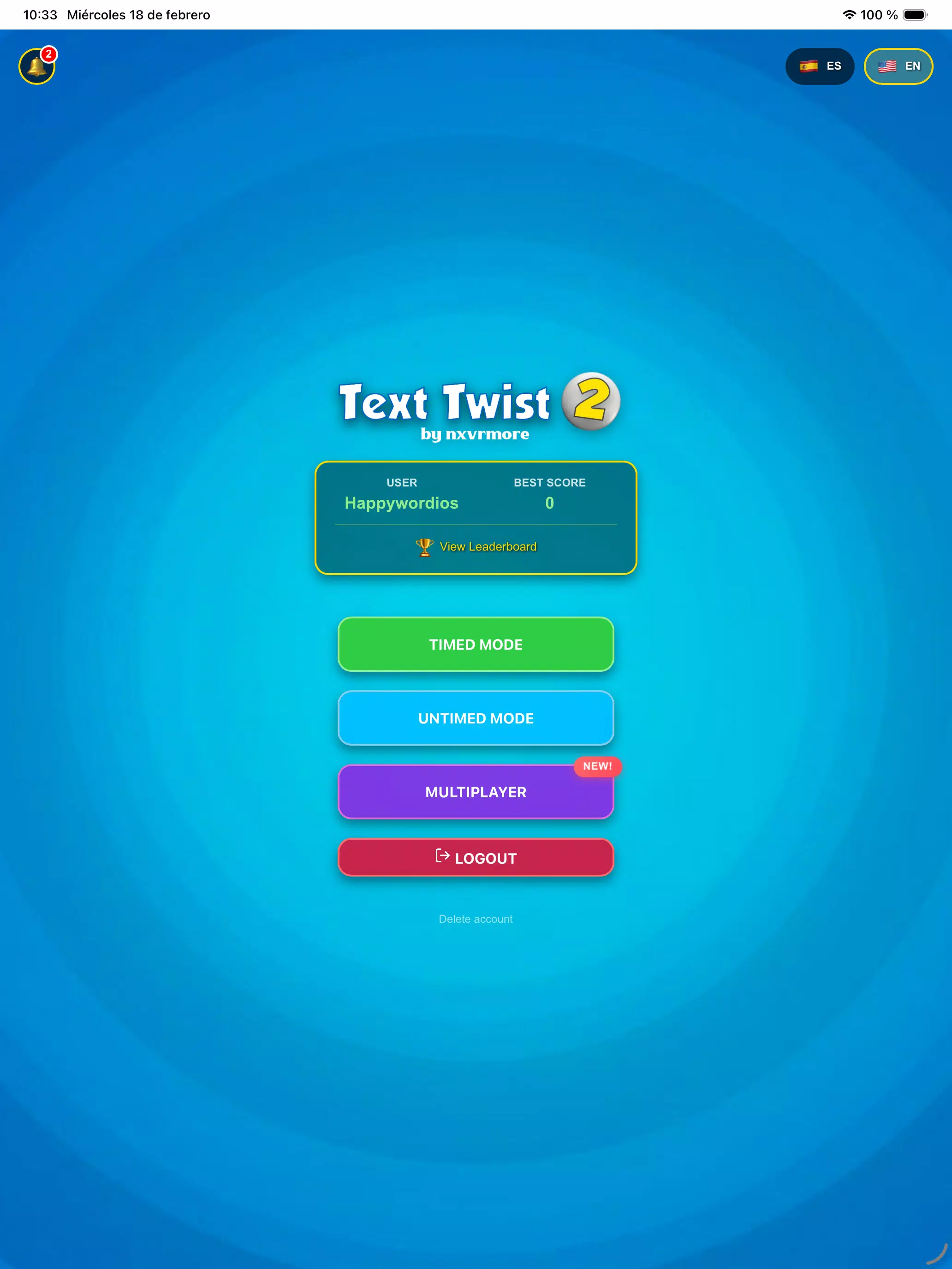 Text Twist 2 Puzzle Word Game Screenshot7