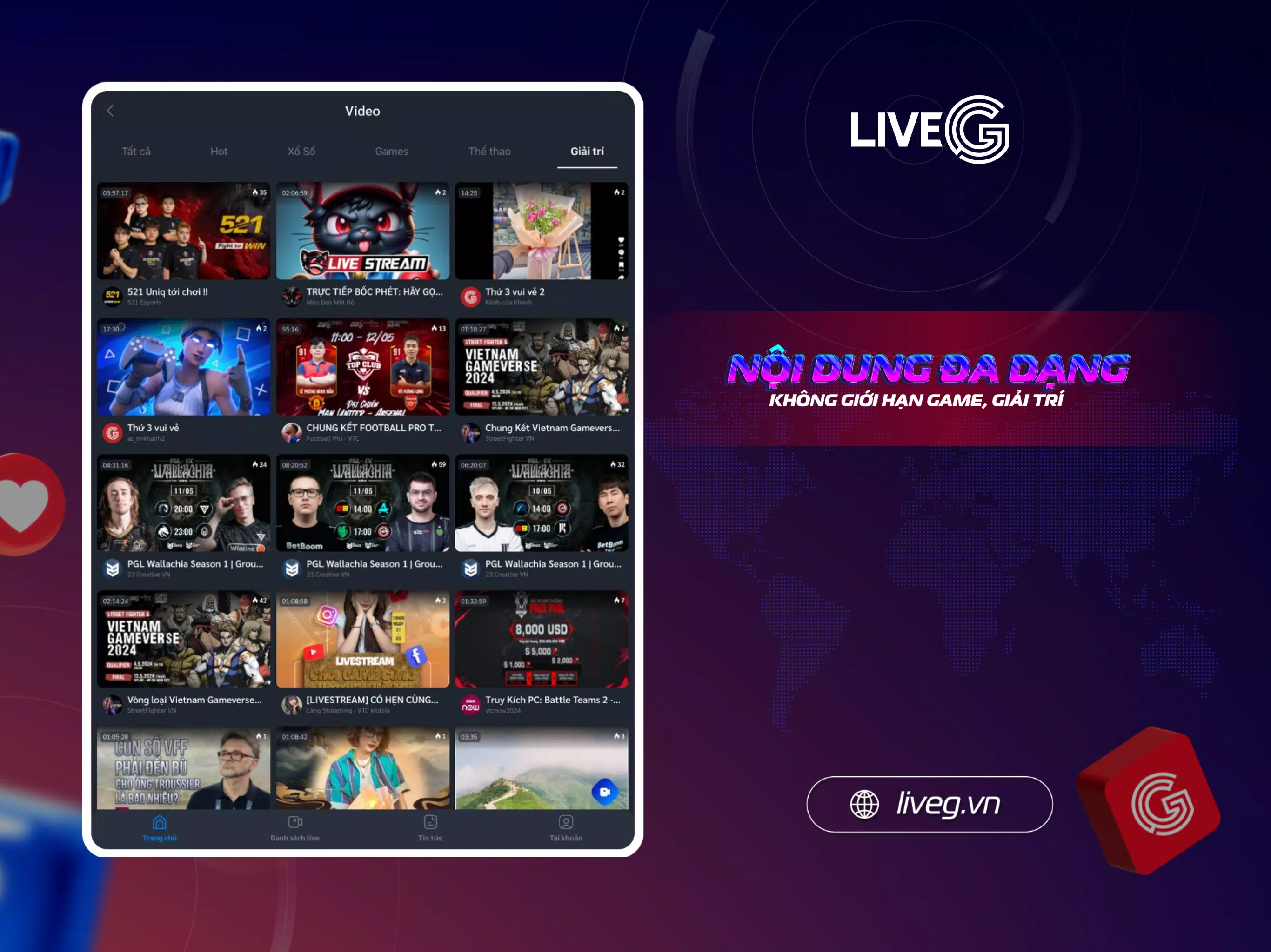 LiveG - VTC Esports Screenshot7
