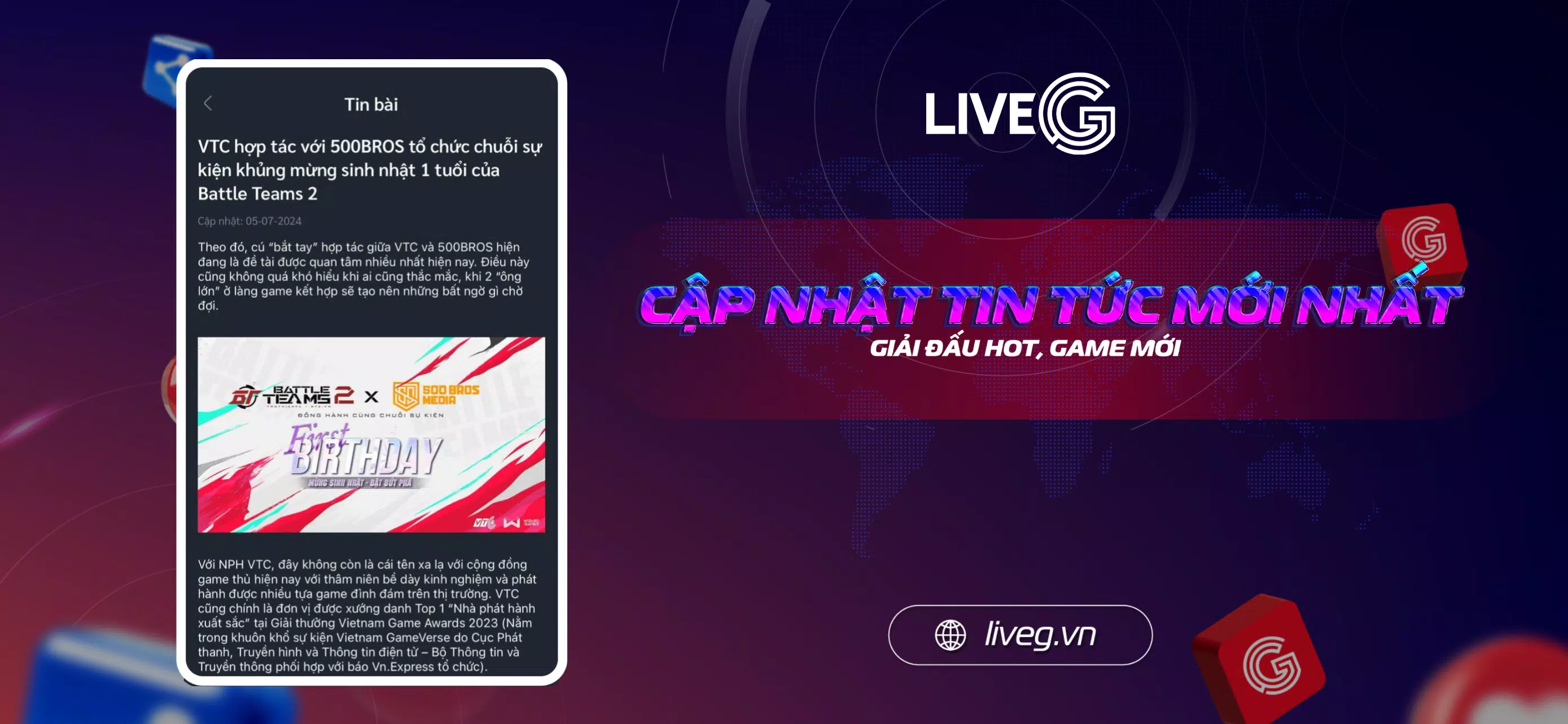 LiveG - VTC Esports Screenshot4