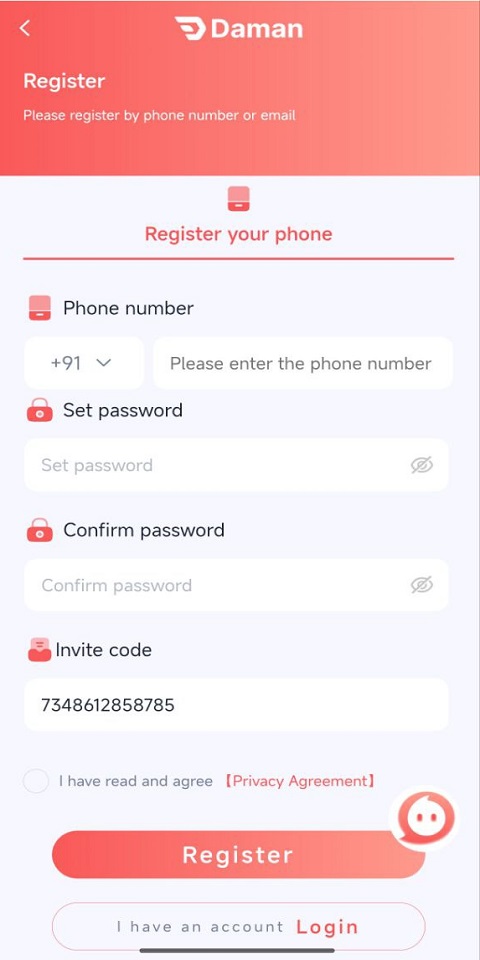 Aviator Register Login Screenshot4