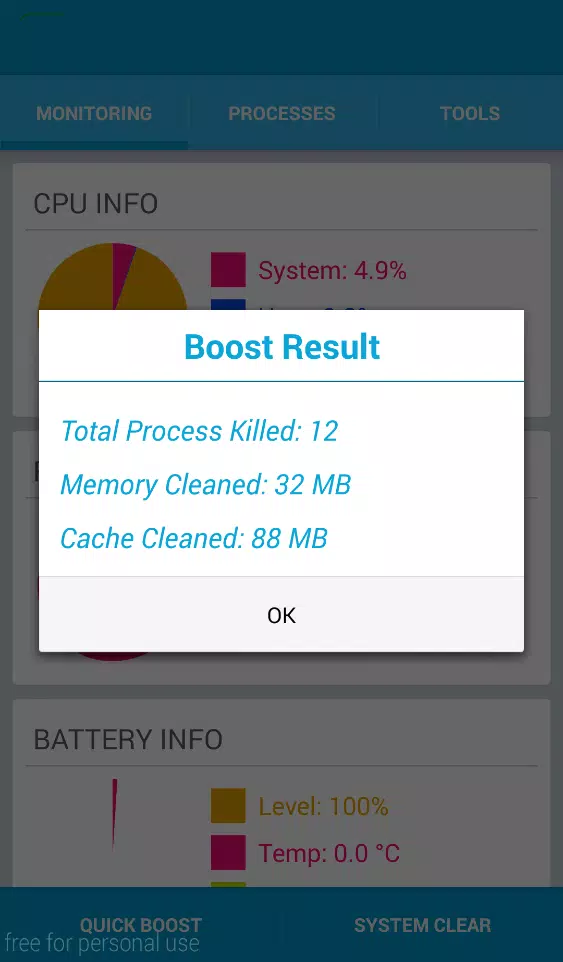 RAM Cleaner Super Easy Utility Screenshot3