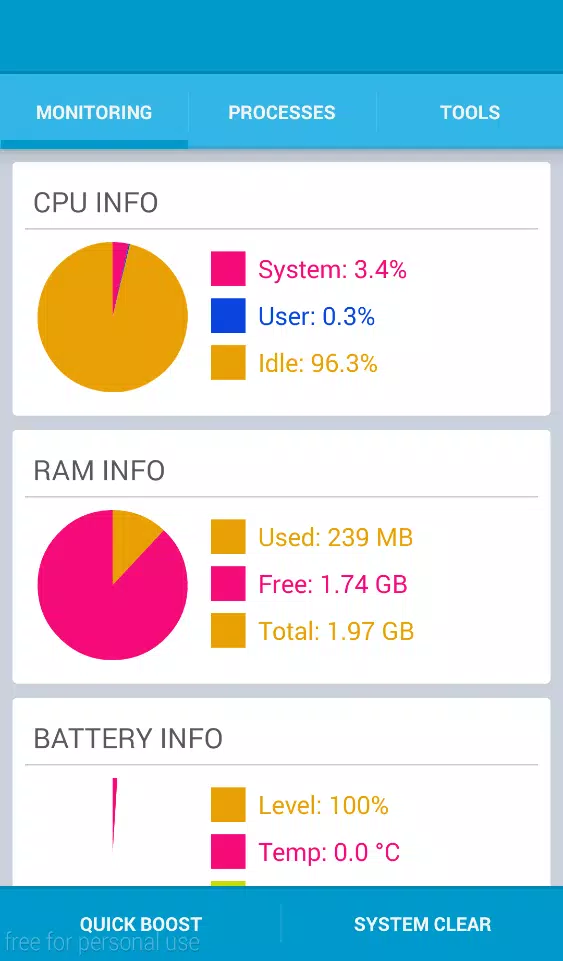 RAM Cleaner Super Easy Utility Screenshot1