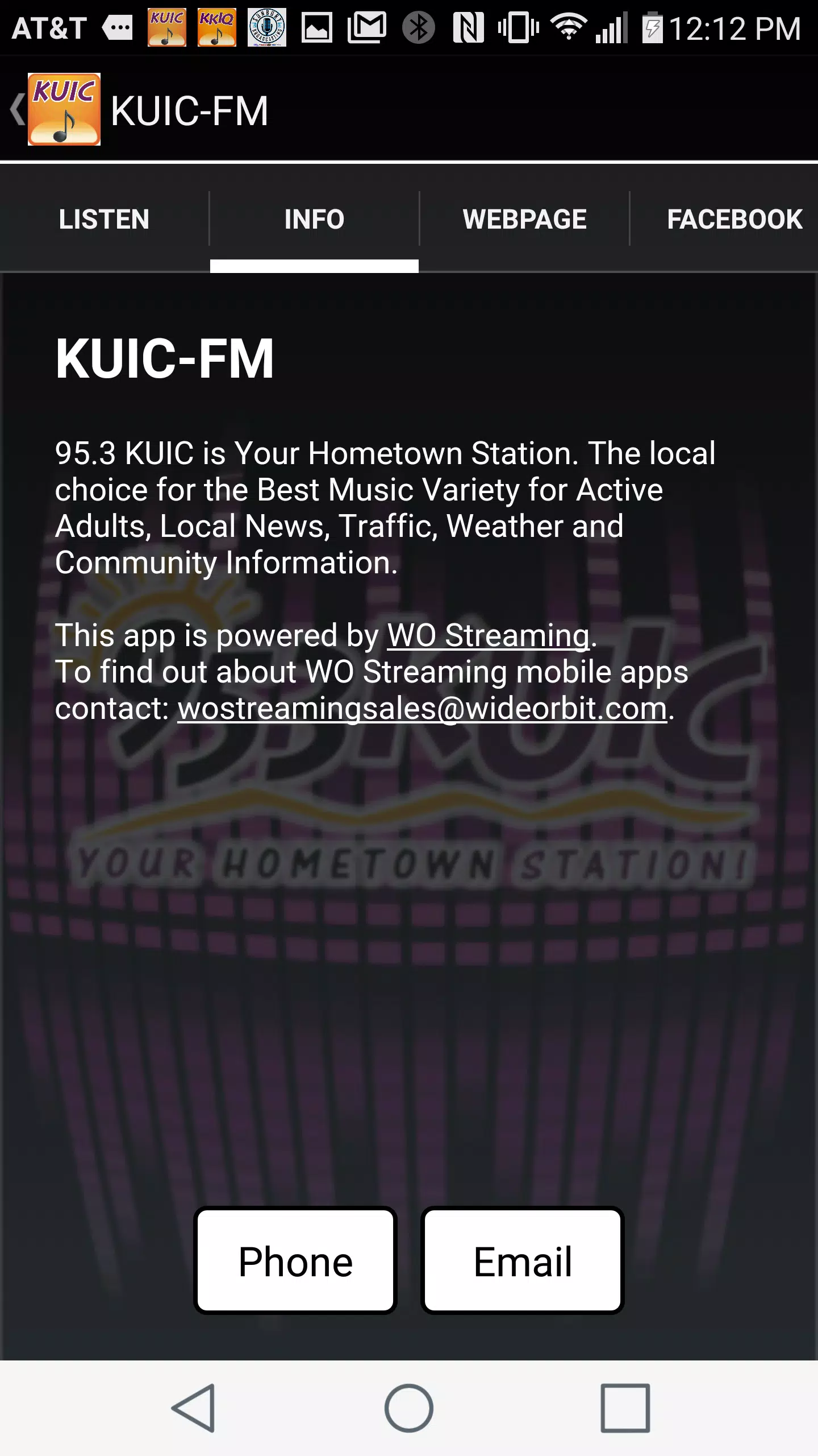 KUIC Mobile Music Screenshot2