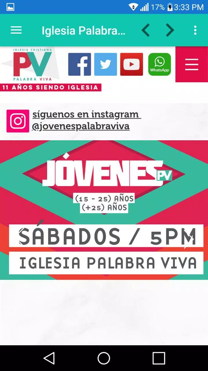 Iglesia Palabra Viva Screenshot1