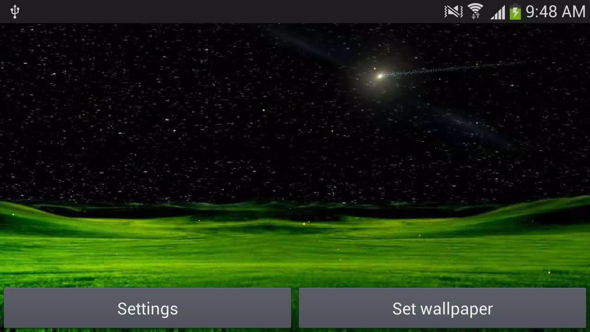 Meteors star night wallpaper Screenshot3