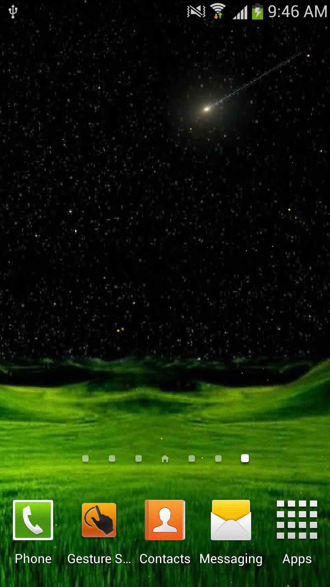 Meteors star night wallpaper Screenshot1