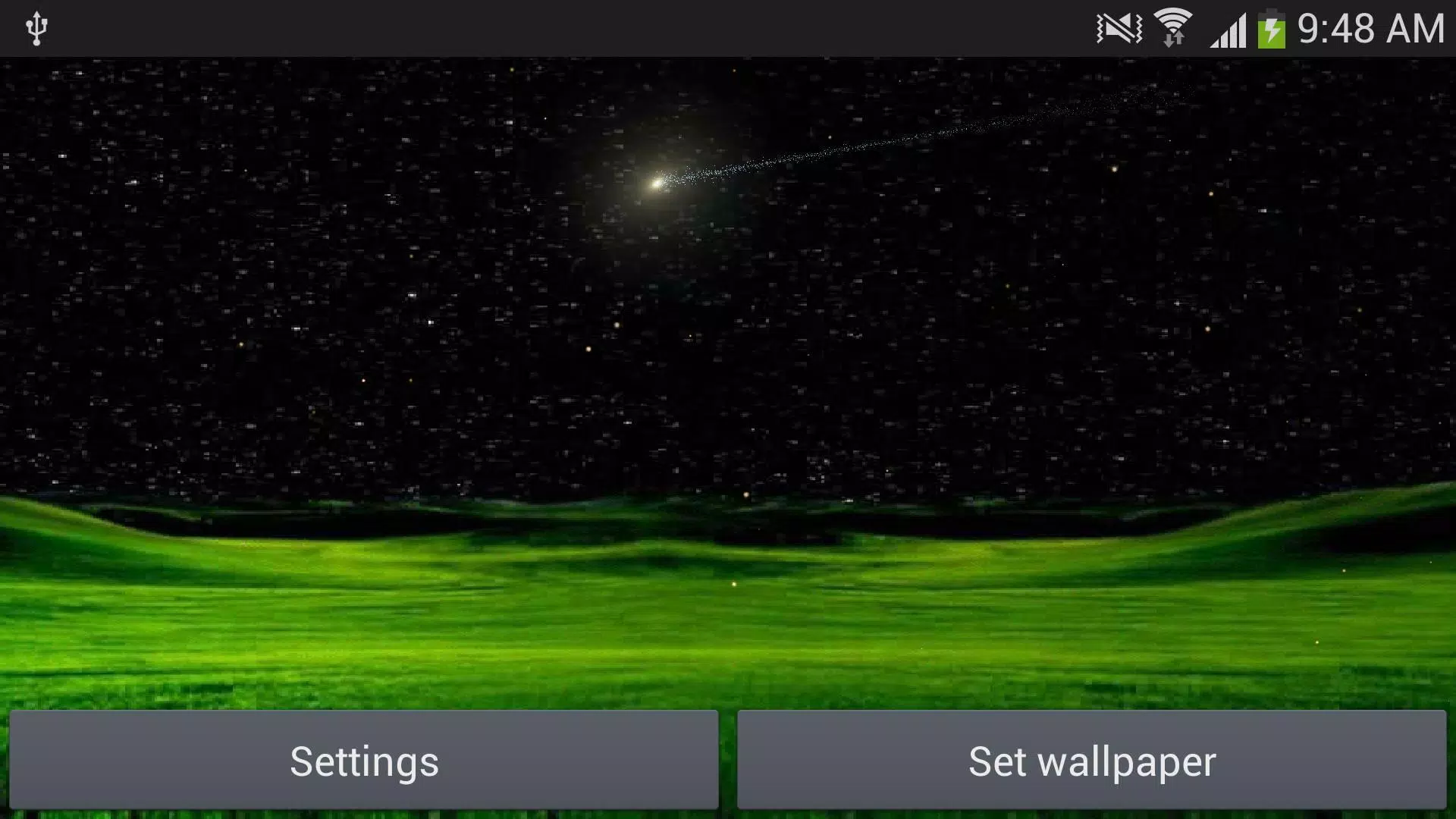 Meteors star night wallpaper Screenshot4