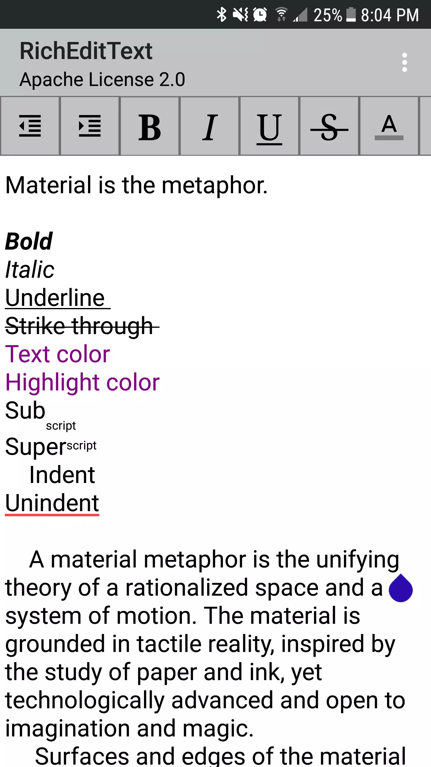RichEditText Screenshot2