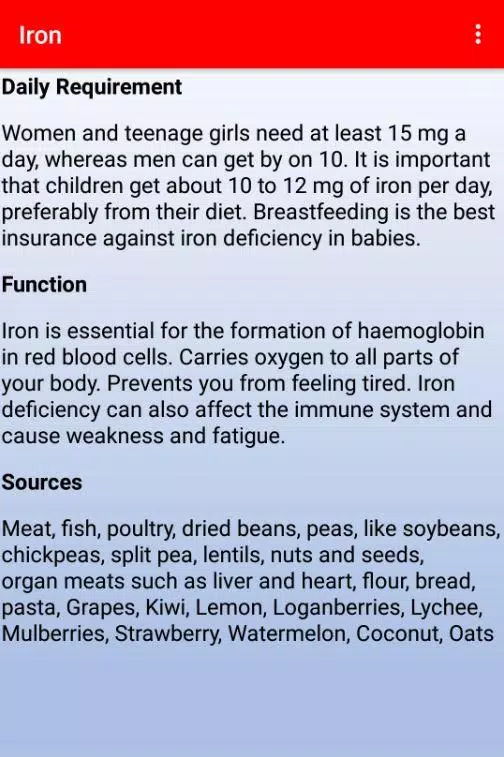 Nutrition and food Screenshot7