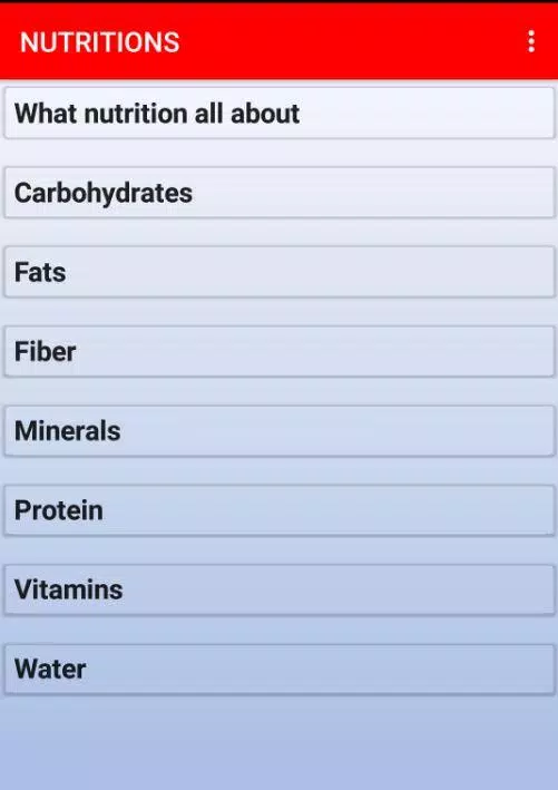 Nutrition and food Screenshot2