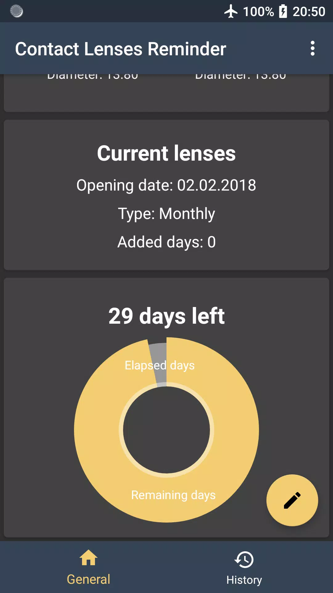 Contact Lenses Reminder Screenshot5