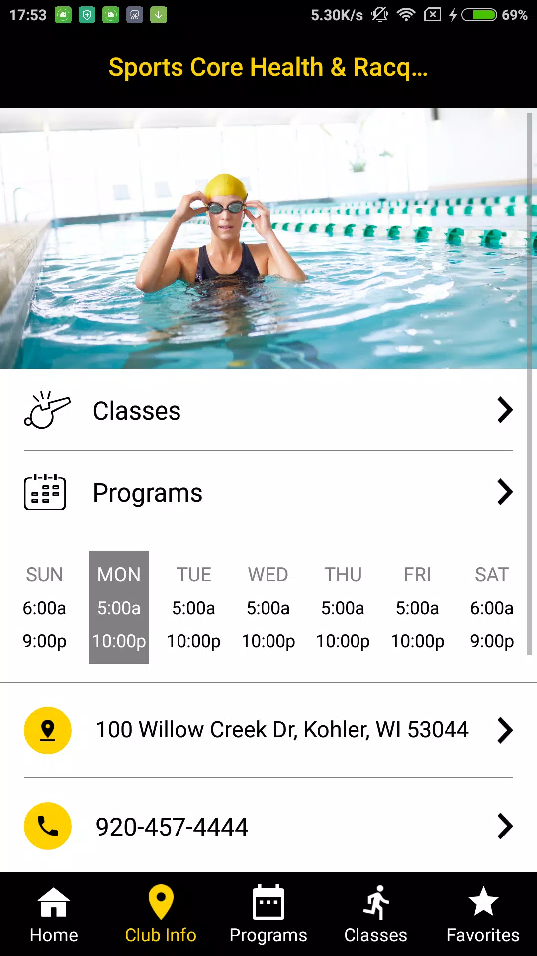 Sports Core Member App Screenshot1