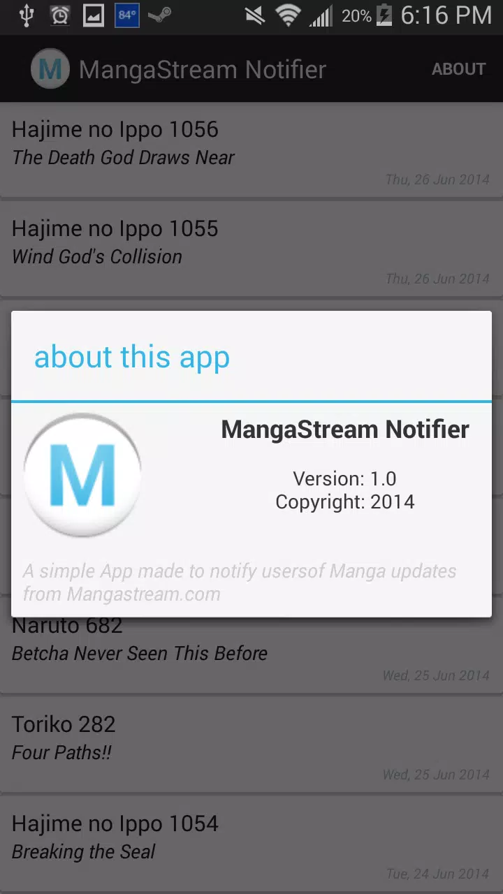 MangaStream Notifier Screenshot2