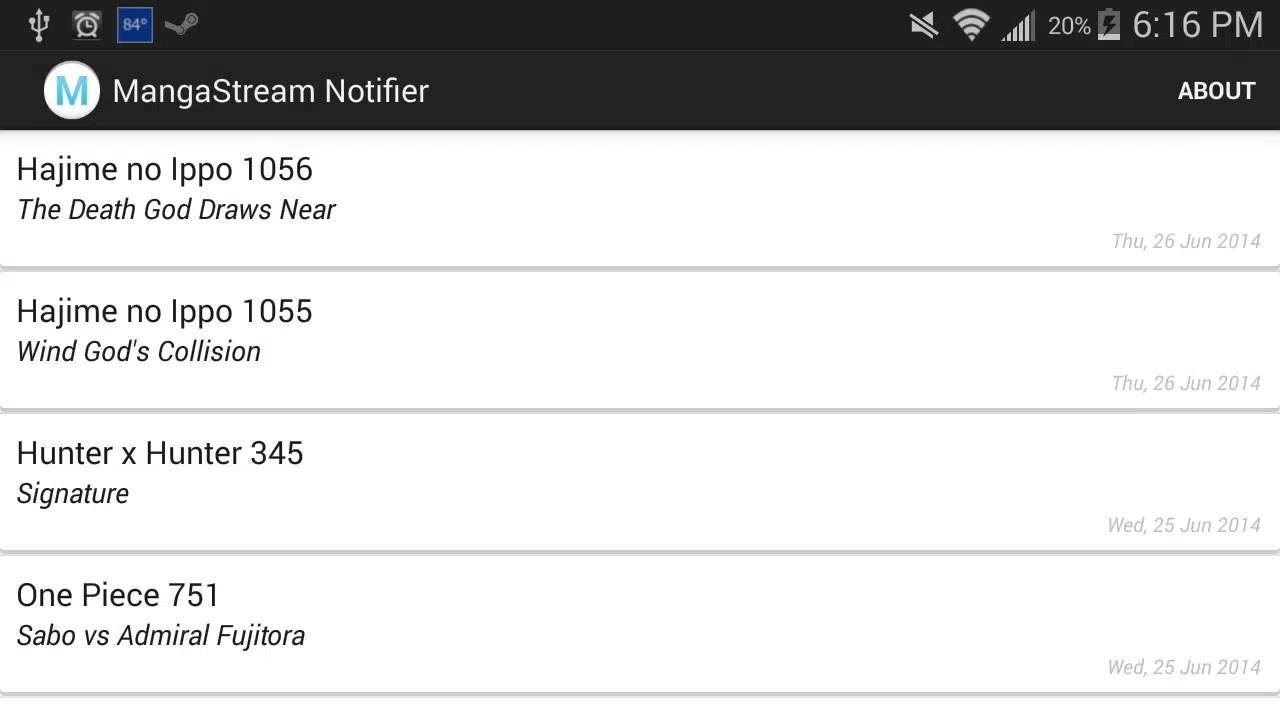 MangaStream Notifier Screenshot3